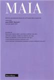 Maia-Rivista Di Letterature Classiche