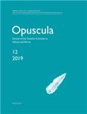 Opuscula-Annual of the Swedish Institutes at Athens and Rome